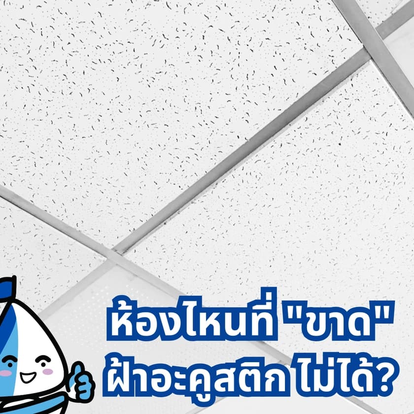 พื้นที่แบบไหนที่ "ขาดไม่ได้" สำหรับฝ้าอะคูสติก?