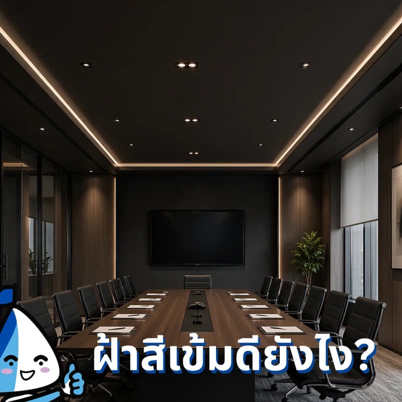 ฝ้าสีเข้มดียังไง? ข้อดีมักถูกมองข้าม!