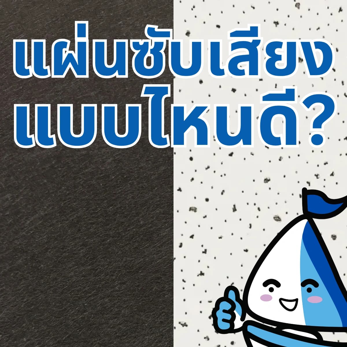 แผ่นซับเสียงแบบไหนดี?