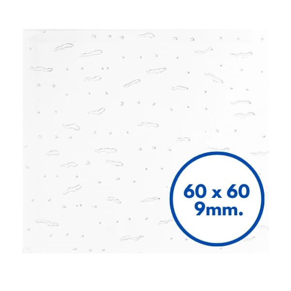 แผ่นฝ้าทีบาร์ ปรุลาย ลดเสียงก้อง KS-101 ขนาด 600 x 600 x 9มม.