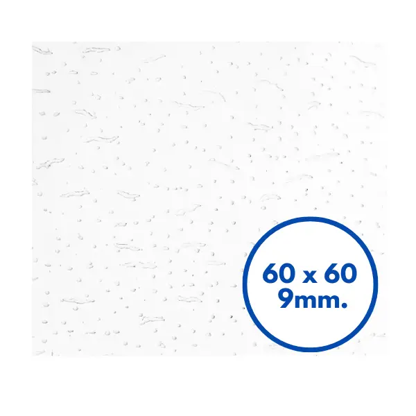 แผ่นฝ้าทีบาร์ ปรุลาย ลดเสียงก้อง KS-102 ขนาด 600 x 600 x 9มม.