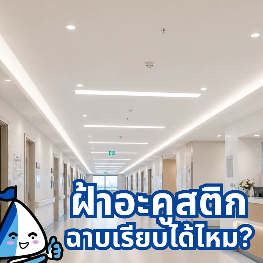 ฝ้าอะคูสติก ฉาบเรียบได้ไหม? คำถามที่ช่างถามบ่อยที่สุด